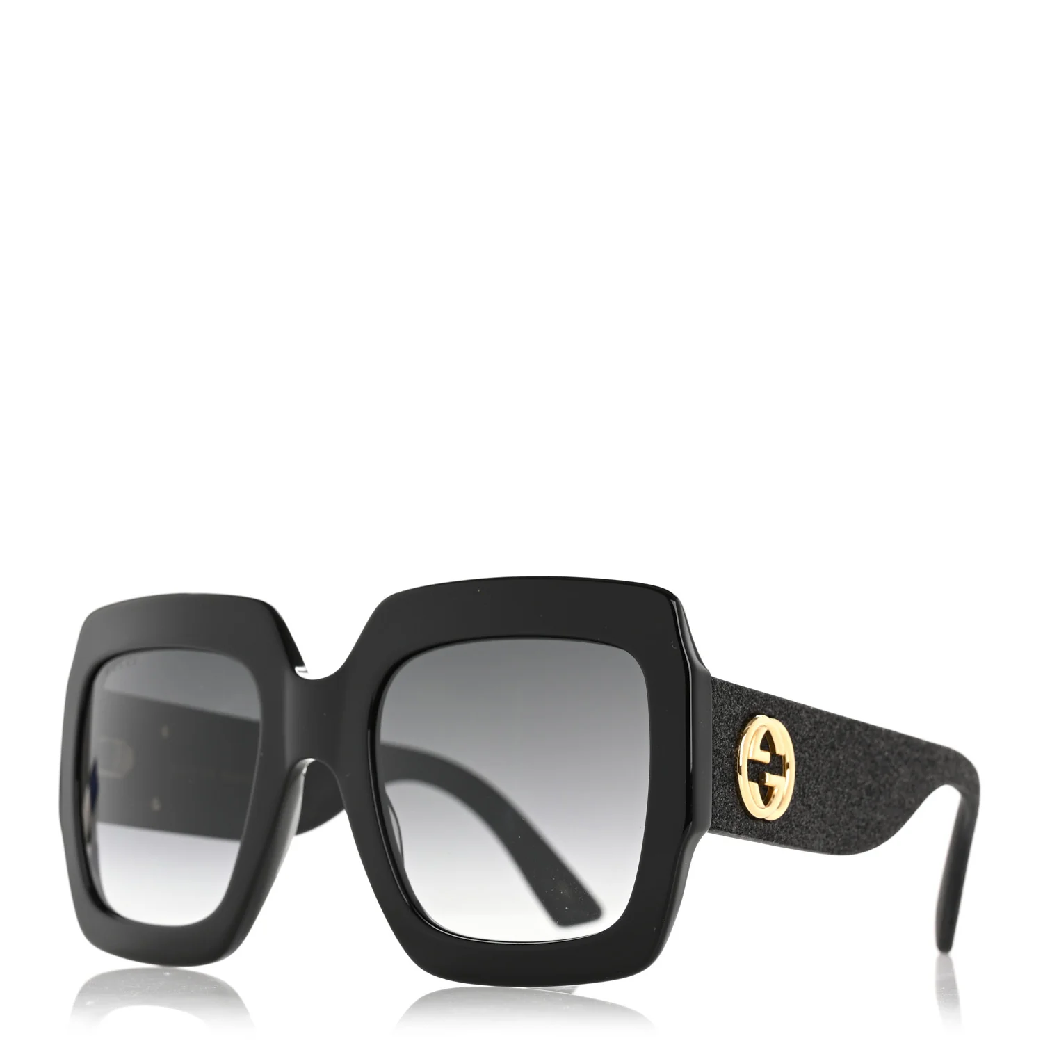 Gucci Square Frame Sunglasses in Black