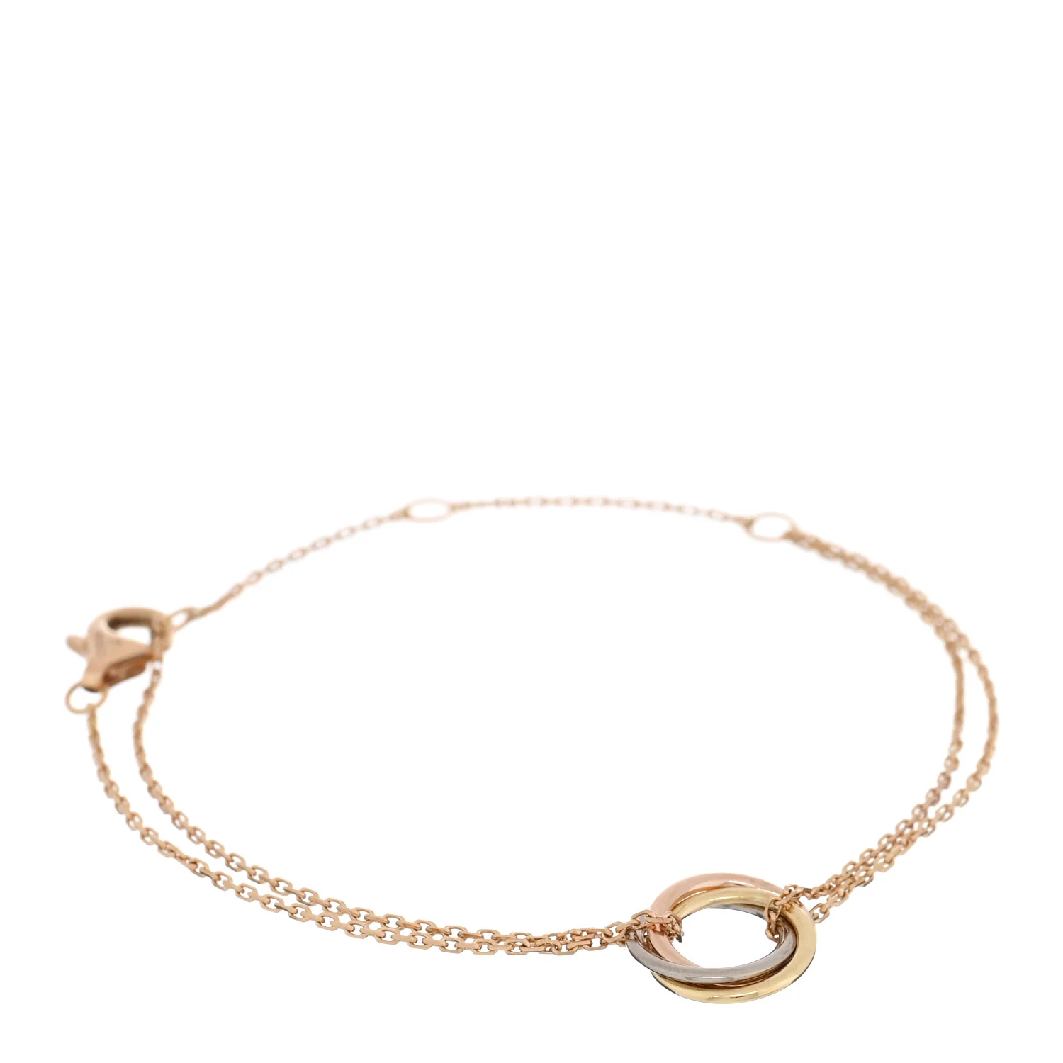 Cartier 18K tri-color gold Trinity bracelet