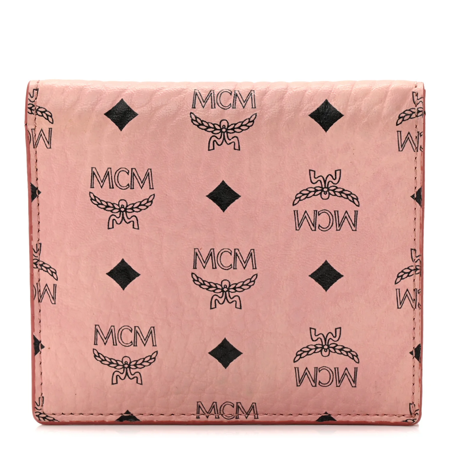 MCM Visetos ID Wallet in Pink