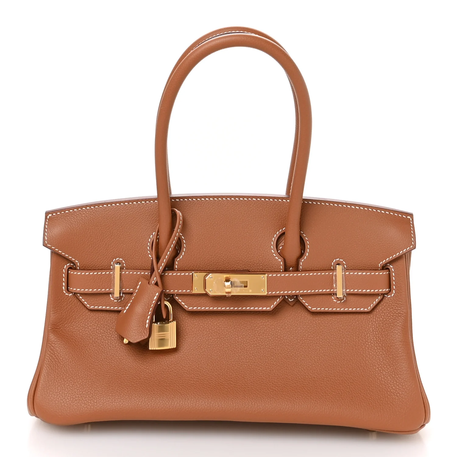 Hermes Evercolor Shoulder Birkin Light 29 in rich gold color