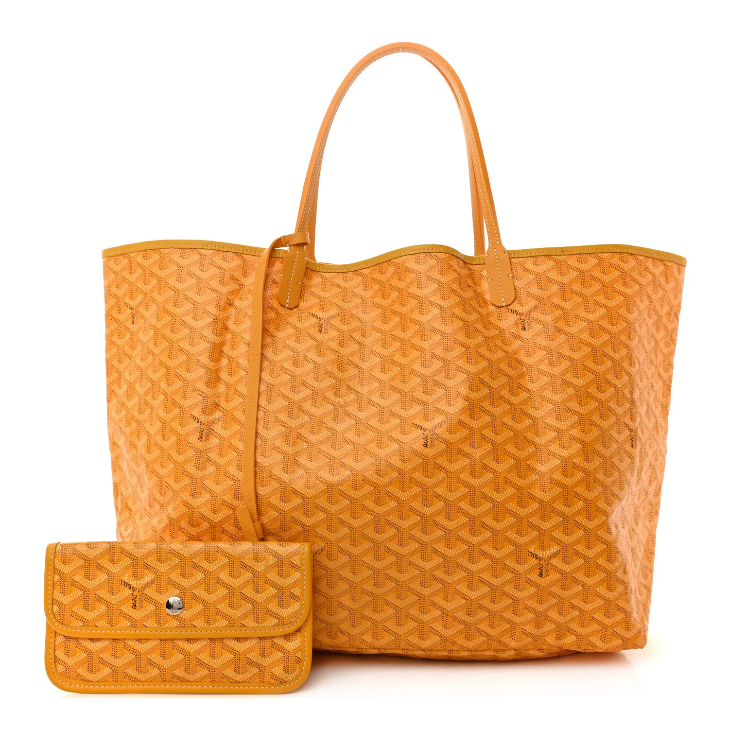 Goyard Saint Louis GM Tote in Yellow Goyardine Canvas