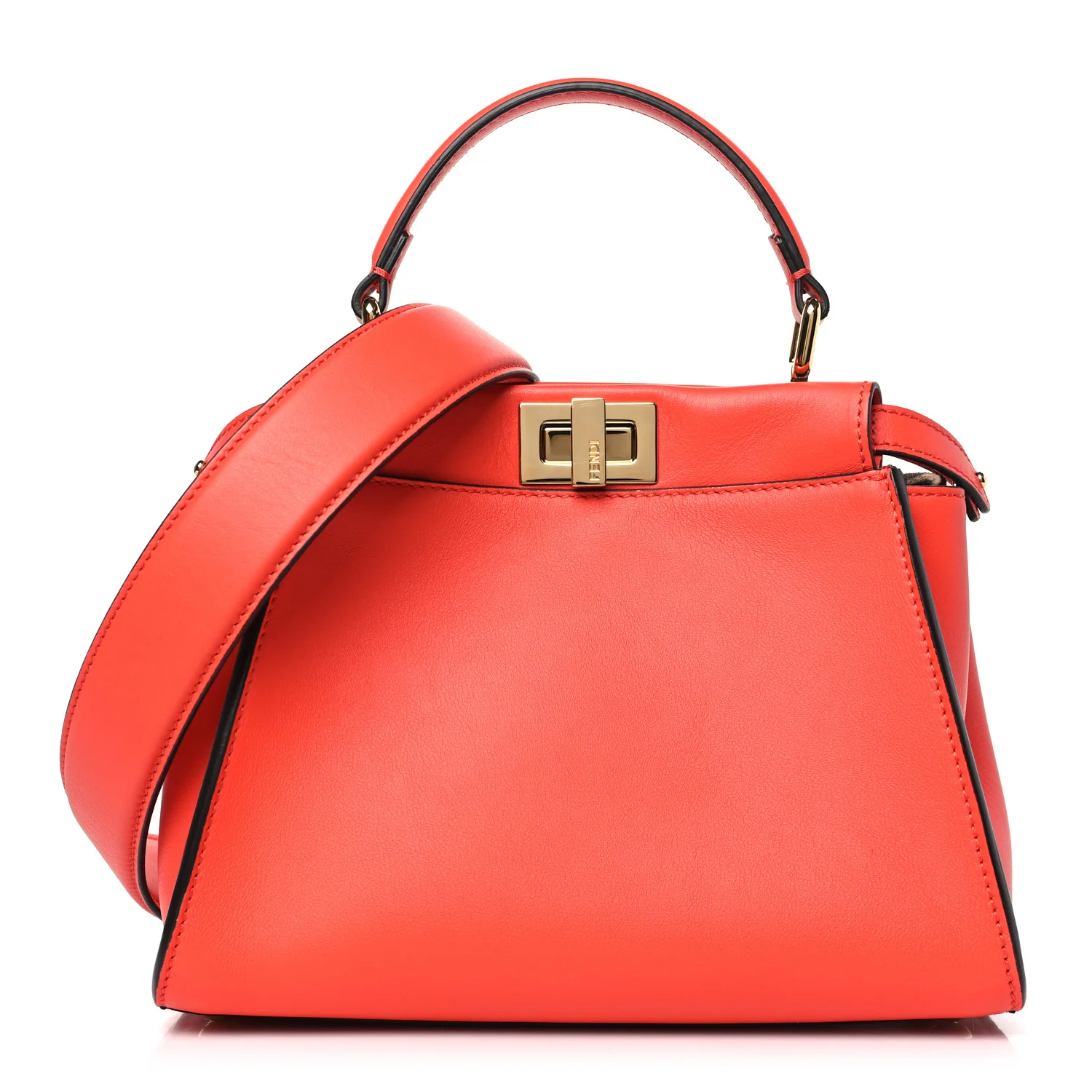 Fendi Mini Peekaboo in luxurious multi-tone suede and leather