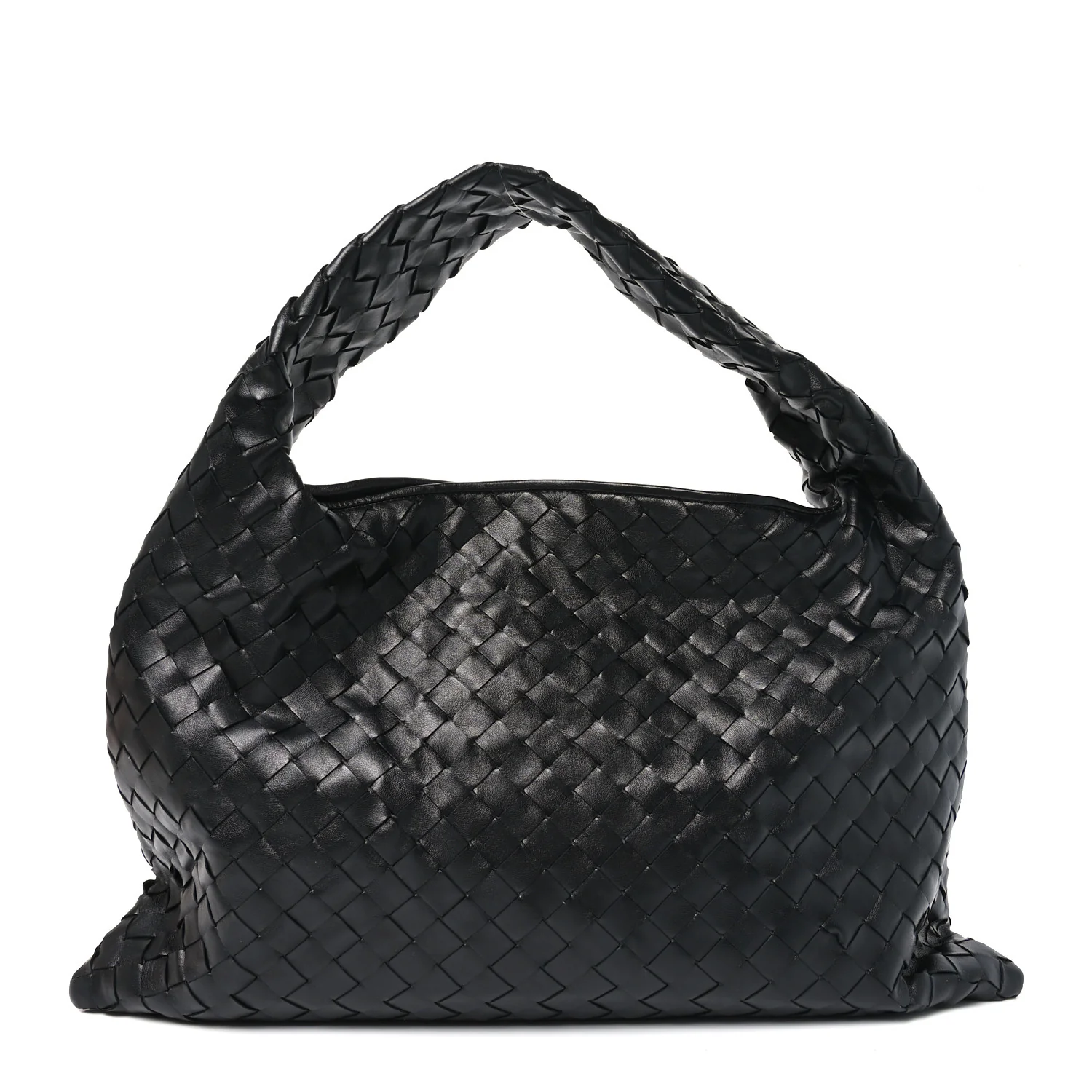Bottega Veneta black small hop bag