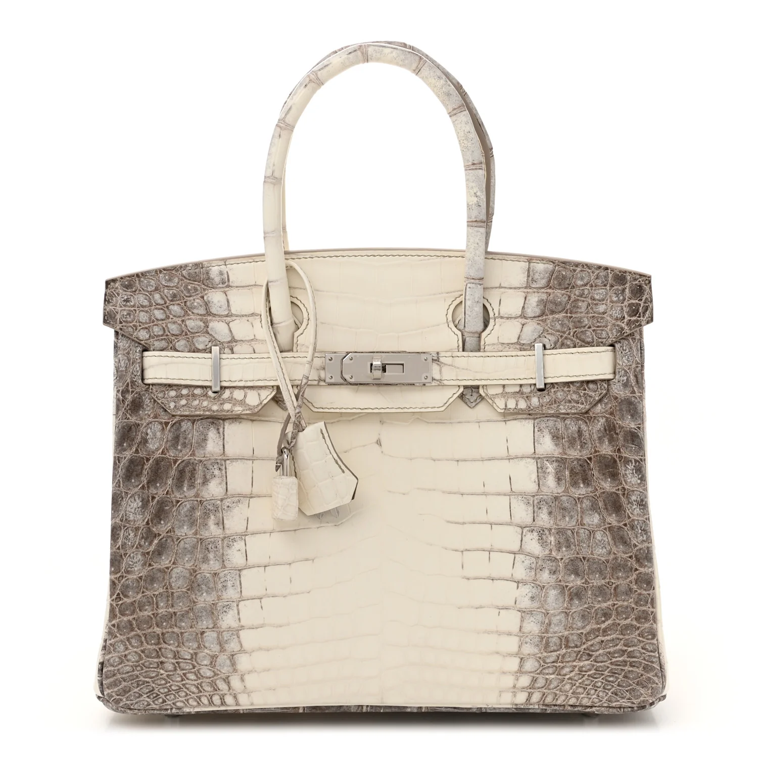Hermès Himalaya Birkin 30 in pristine white crocodile leather