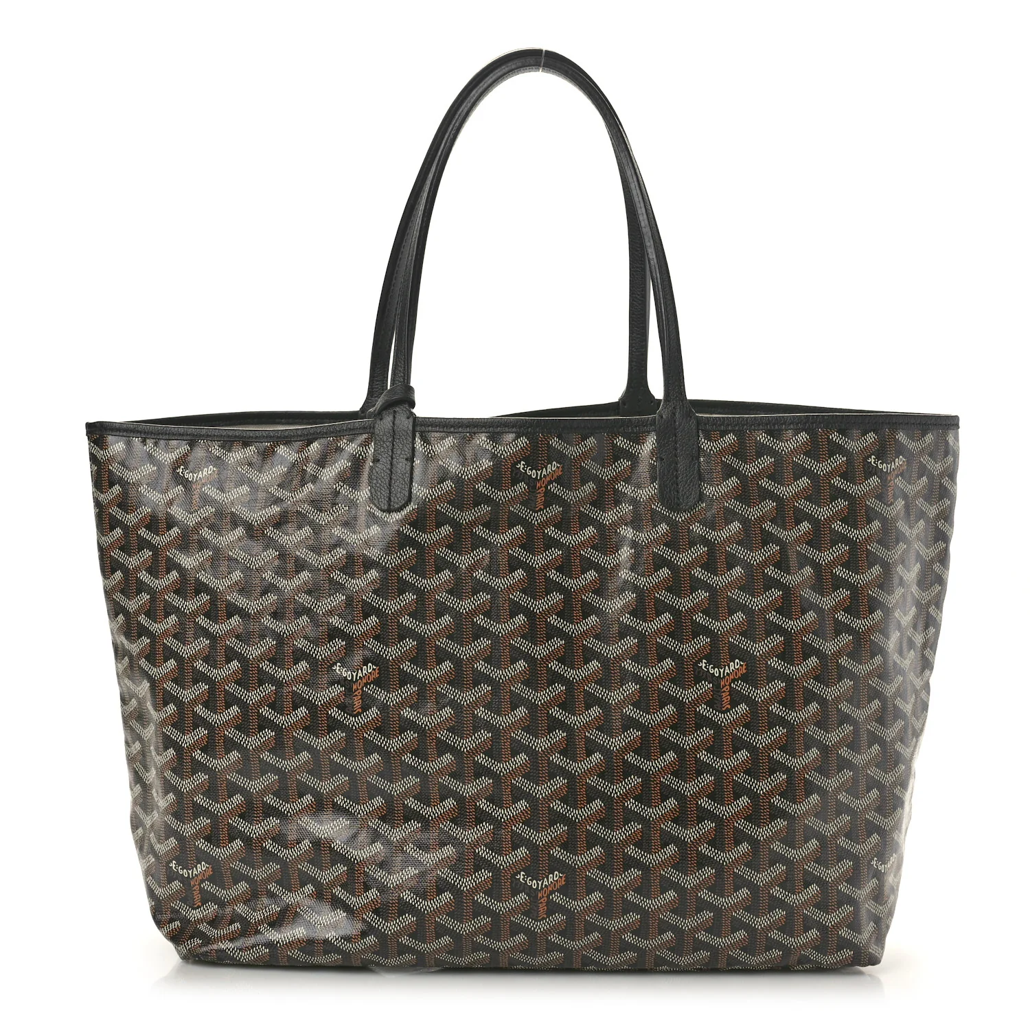 Goyard black Goyardine Saint Louis PM tote bag