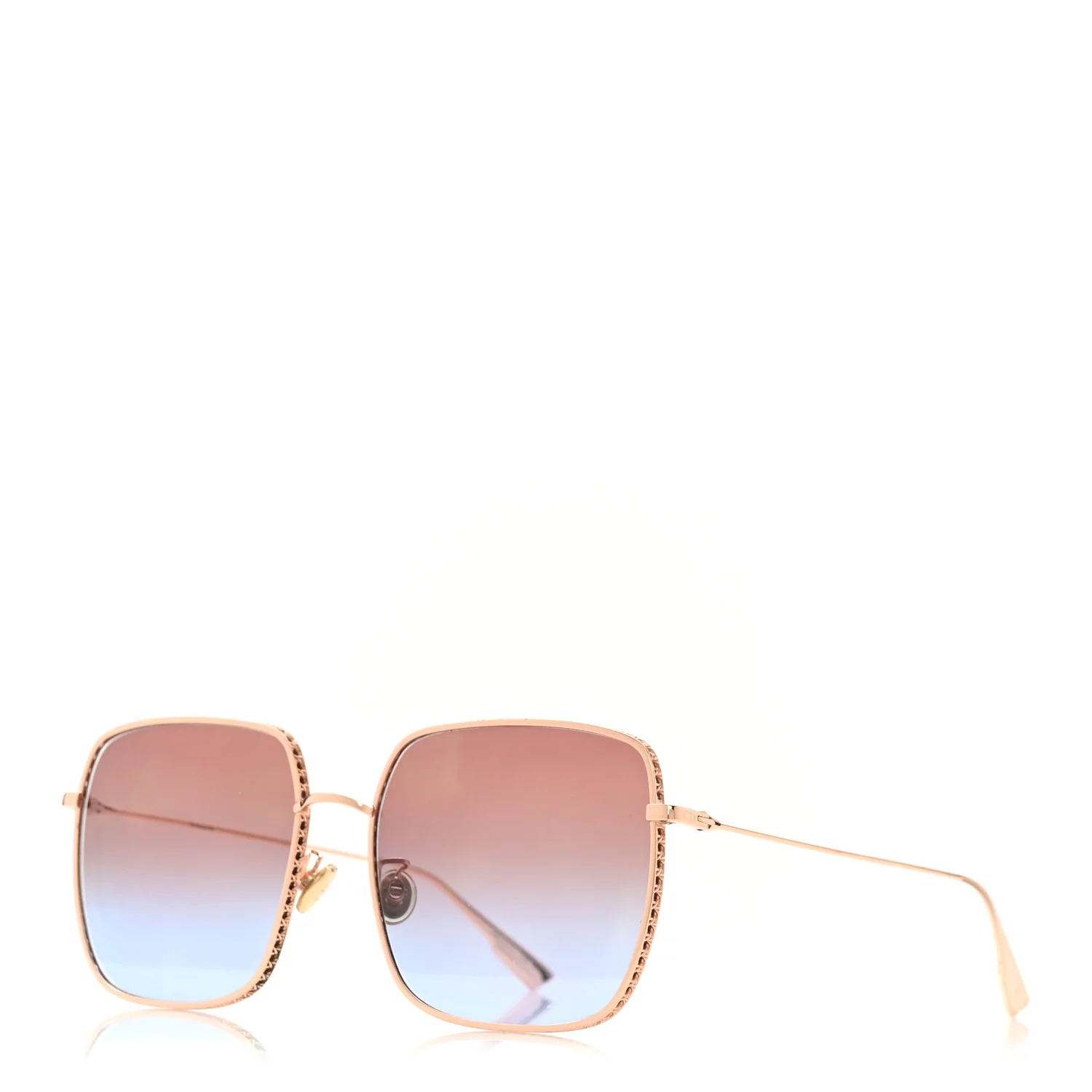 Christian Dior Metal Dior By Dior Sunglasses in Rose Gold